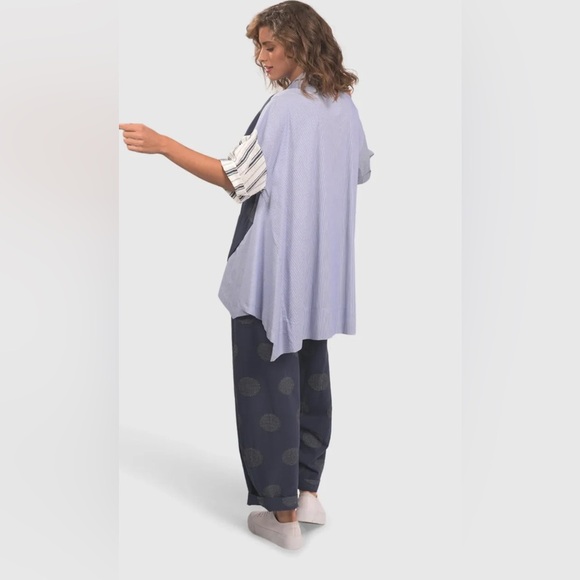 Alembika Tao Trapeze Button-Front Shirt, Navy size S (8-12) - Picture 4 of 16